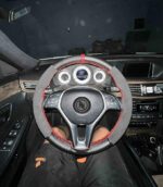 Direksiyon Kılıfı Alcantara Karbon Dikmeli Direksiyon Kılıf - Görsel 7