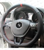 Direksiyon Kılıfı Alcantara Karbon Dikmeli Direksiyon Kılıf